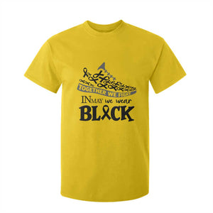 In May We Wear Black T Shirt For Kid Melanoma Support Family Gift TS12 Daisy Print Your Wear