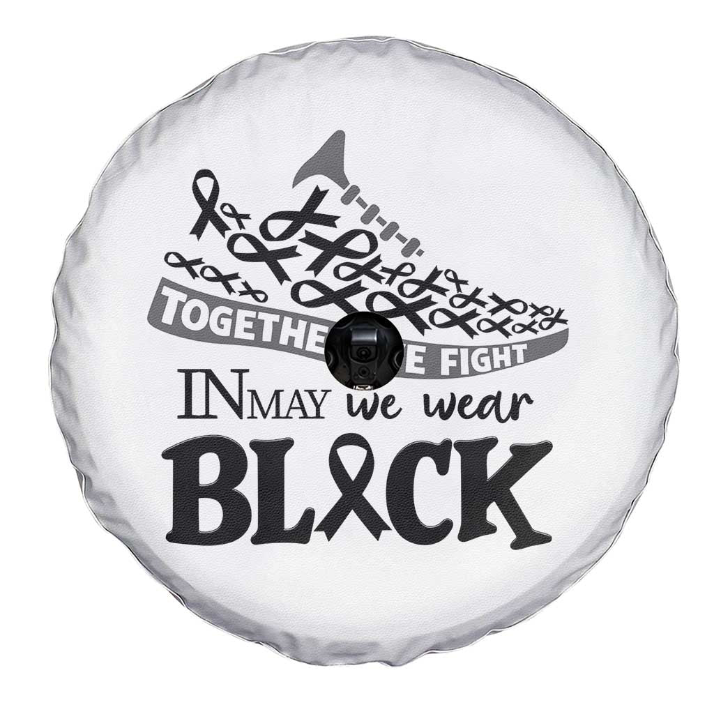 In May We Wear Black Spare Tire Cover Melanoma Support Family Gift TS12 Print Your Wear