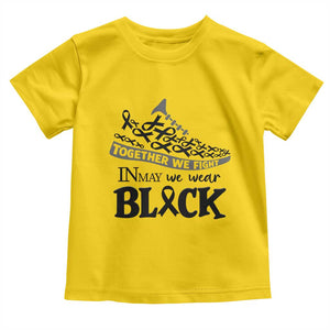 In May We Wear Black Toddler T Shirt Melanoma Support Family Gift TS12 Daisy Print Your Wear