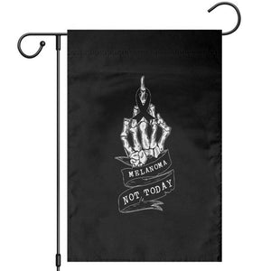 Melanoma Fighter Not Today Garden Flag Skin Cancer Awareness Gift TS12 Black Print Your Wear