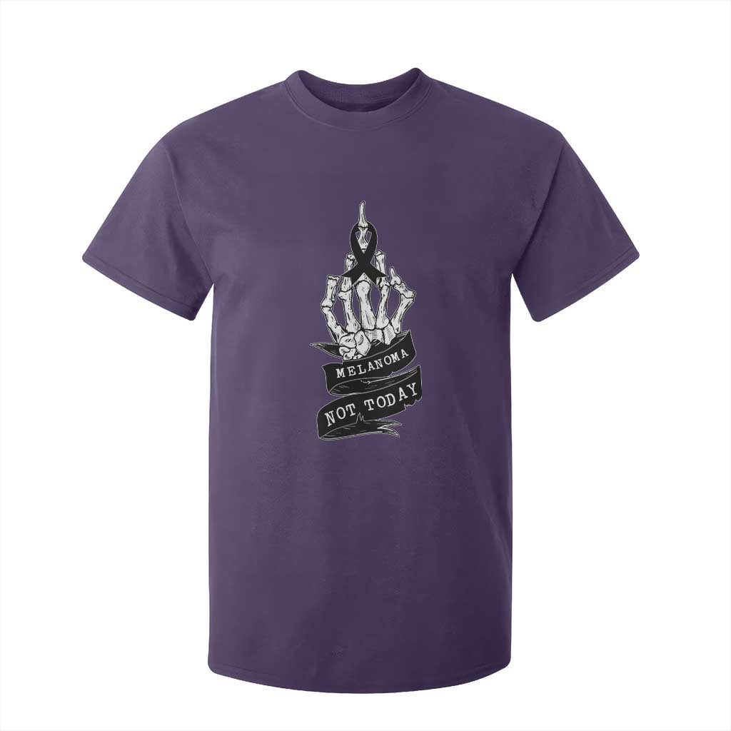 Melanoma Fighter Not Today T Shirt For Kid Skin Cancer Awareness Gift TS12 Purple Print Your Wear