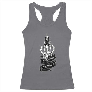 Melanoma Fighter Not Today Racerback Tank Top Skin Cancer Awareness Gift TS12 Charcoal Print Your Wear