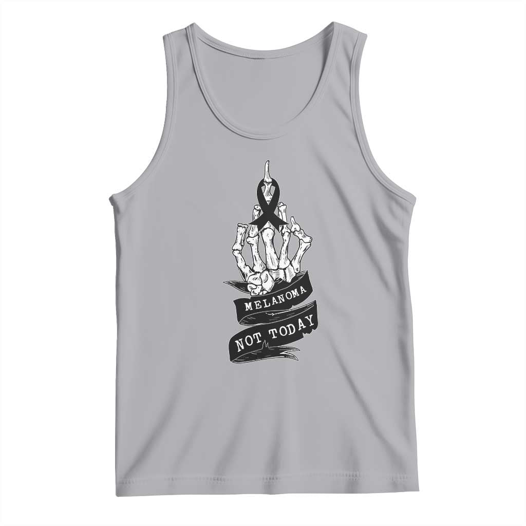 Melanoma Fighter Not Today Tank Top Skin Cancer Awareness Gift TS12 Athletic Heather Print Your Wear