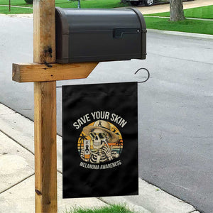 Funny Melanoma Cancer Awareness Graphic Garden Flag Save Your Skin TS12 Print Your Wear