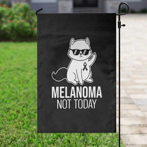Melanoma Fighter Cat Garden Flag Not Today Skin Cancer Awareness TS12 Print Your Wear
