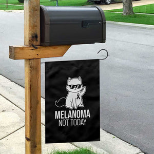 Melanoma Fighter Cat Garden Flag Not Today Skin Cancer Awareness TS12 Print Your Wear