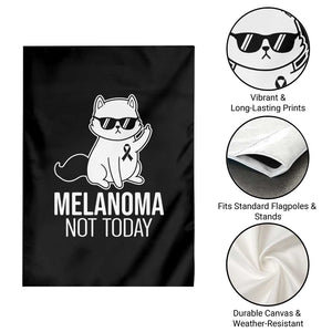Melanoma Fighter Cat Garden Flag Not Today Skin Cancer Awareness TS12 Print Your Wear