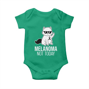 Melanoma Fighter Cat Baby Onesie Not Today Skin Cancer Awareness TS12 Irish Green Print Your Wear