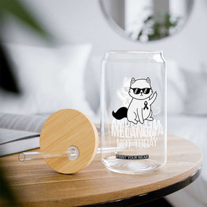 Melanoma Fighter Cat Glass Can Not Today Skin Cancer Awareness TS12 Print Your Wear