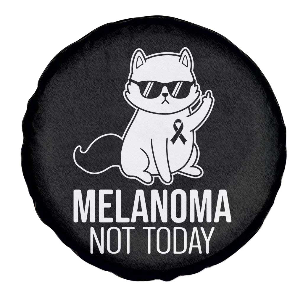Melanoma Fighter Cat Spare Tire Cover Not Today Skin Cancer Awareness TS12 Print Your Wear