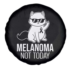 Melanoma Fighter Cat Spare Tire Cover Not Today Skin Cancer Awareness TS12 Print Your Wear