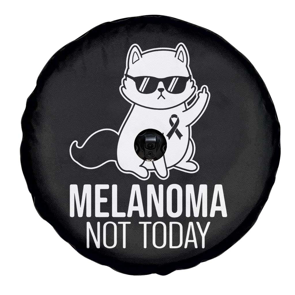 Melanoma Fighter Cat Spare Tire Cover Not Today Skin Cancer Awareness TS12 Print Your Wear