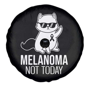 Melanoma Fighter Cat Spare Tire Cover Not Today Skin Cancer Awareness TS12 Print Your Wear