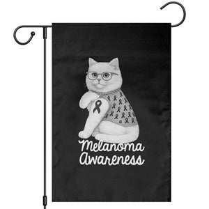 British Shorthair Skin Cancer Awareness Garden Flag Melanoma Fighter Cat Gift TS12 Black Print Your Wear