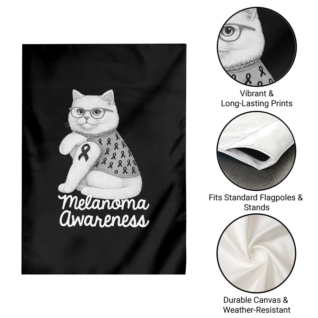 British Shorthair Skin Cancer Awareness Garden Flag Melanoma Fighter Cat Gift TS12 Print Your Wear