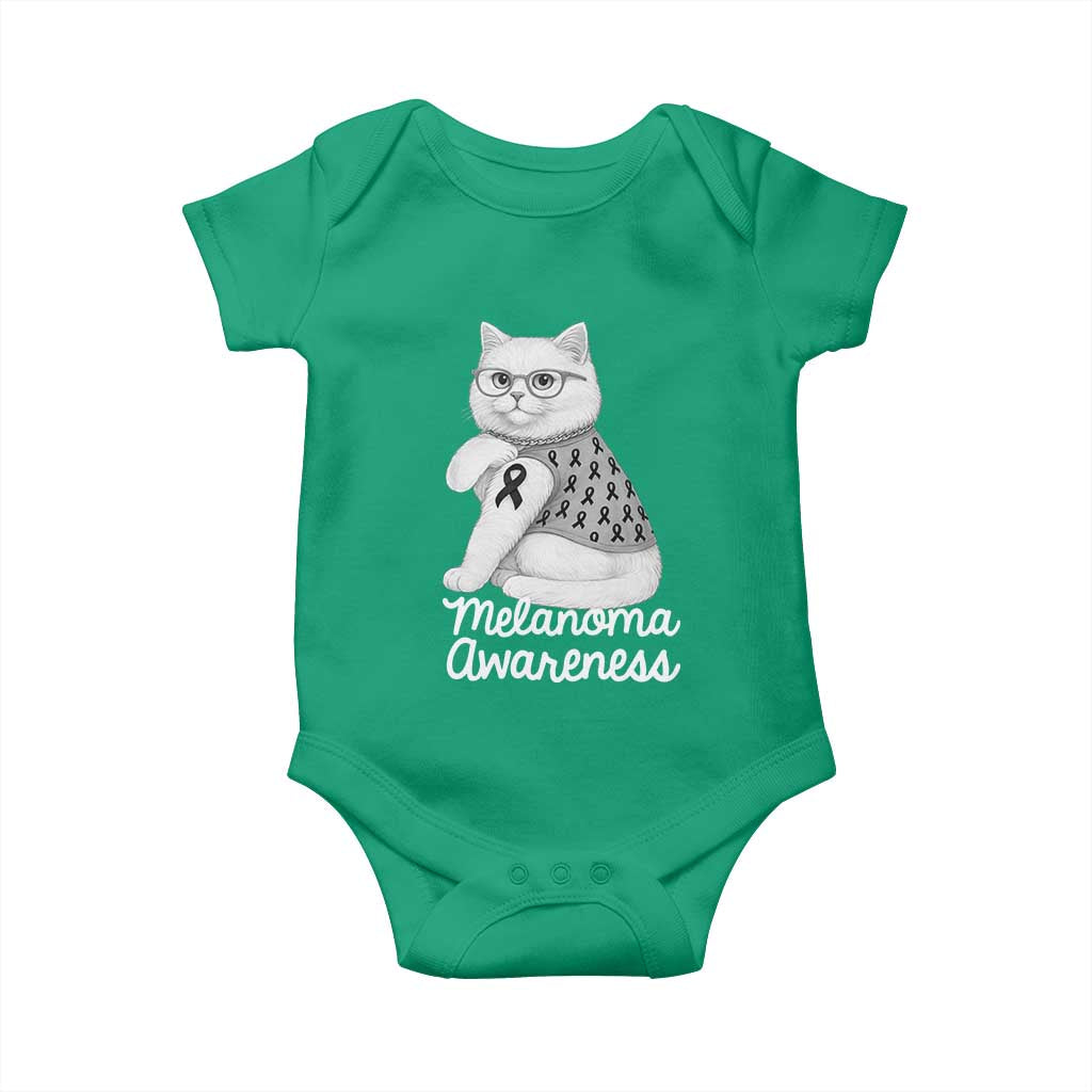 British Shorthair Skin Cancer Awareness Baby Onesie Melanoma Fighter Cat Gift TS12 Irish Green Print Your Wear