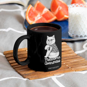 British Shorthair Skin Cancer Awareness Coffee Mug Melanoma Fighter Cat Gift TS12 Print Your Wear