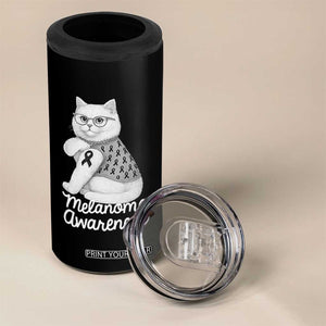 British Shorthair Skin Cancer Awareness 4 in 1 Can Cooler Tumbler Melanoma Fighter Cat Gift TS12 Print Your Wear