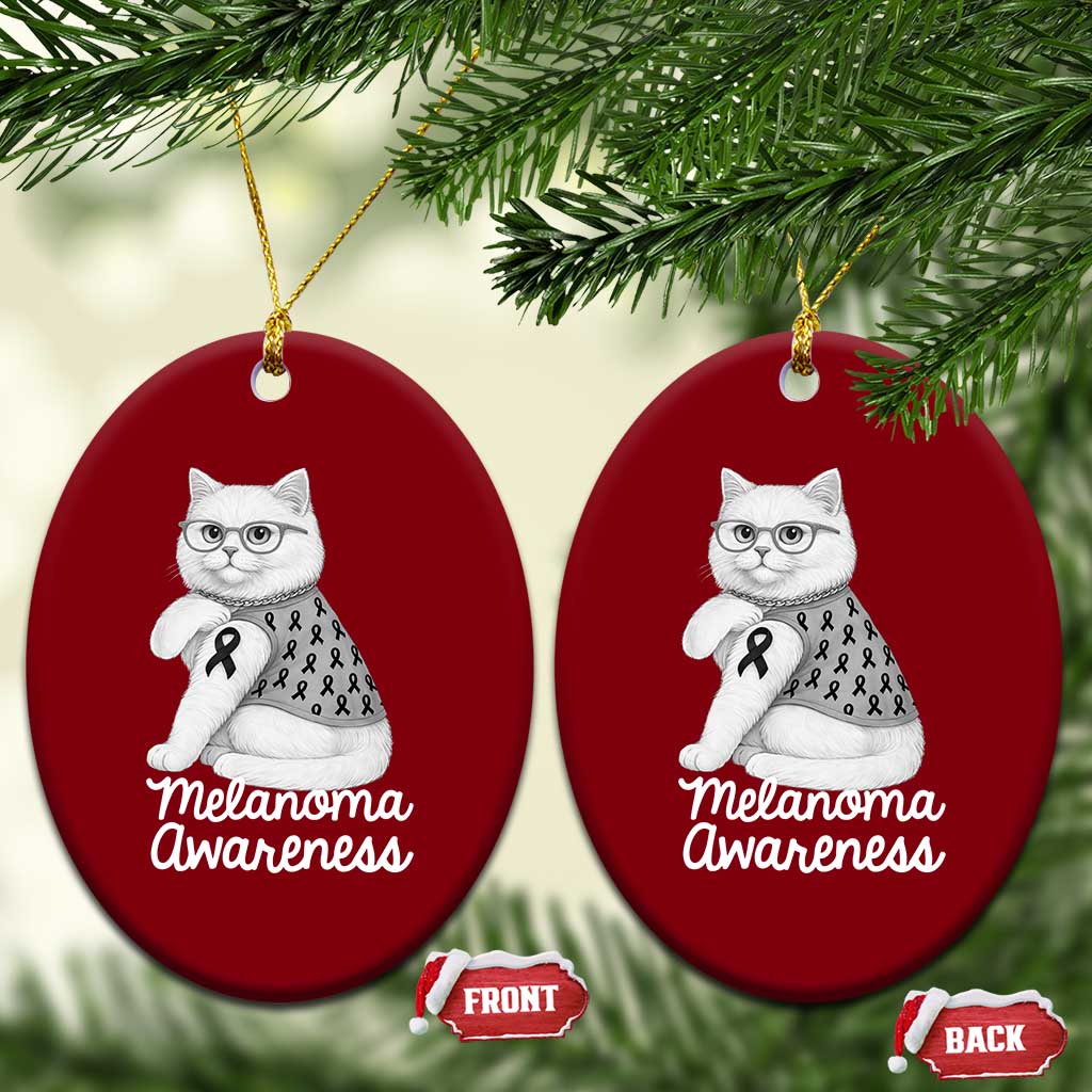 British Shorthair Skin Cancer Awareness Ceramic Ornament Melanoma Fighter Cat Gift TS12 Print Your Wear