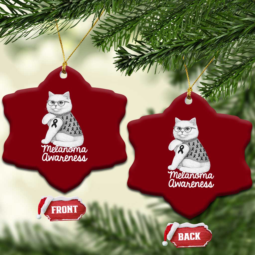 British Shorthair Skin Cancer Awareness Ceramic Ornament Melanoma Fighter Cat Gift TS12 Print Your Wear