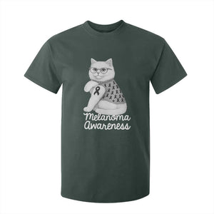 British Shorthair Skin Cancer Awareness T Shirt For Kid Melanoma Fighter Cat Gift TS12 Dark Forest Green Print Your Wear