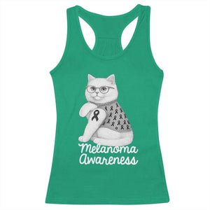 British Shorthair Skin Cancer Awareness Racerback Tank Top Melanoma Fighter Cat Gift TS12 Irish Green Print Your Wear