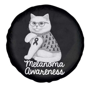 British Shorthair Skin Cancer Awareness Spare Tire Cover Melanoma Fighter Cat Gift TS12 Print Your Wear