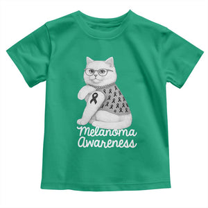 British Shorthair Skin Cancer Awareness Toddler T Shirt Melanoma Fighter Cat Gift TS12 Irish Green Print Your Wear
