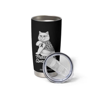 British Shorthair Skin Cancer Awareness Tumbler Cup Melanoma Fighter Cat Gift TS12 Print Your Wear