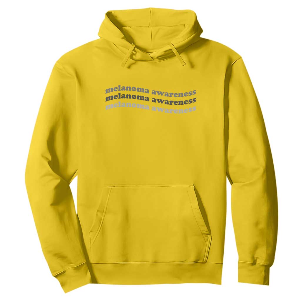 Melanoma Groovy Wavy Typography Hoodie Skin Cancer Warrior Gift TS12 Daisy Print Your Wear