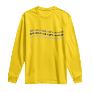 Melanoma Groovy Wavy Typography Long Sleeve Shirt Skin Cancer Warrior Gift TS12 Daisy Print Your Wear