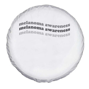 Melanoma Groovy Wavy Typography Spare Tire Cover Skin Cancer Warrior Gift TS12 Print Your Wear
