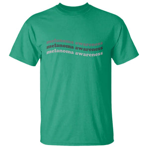 Melanoma Groovy Wavy Typography T Shirt Skin Cancer Warrior Gift TS12 Irish Green Print Your Wear