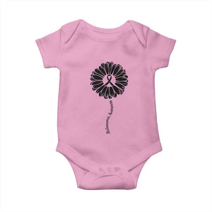 Melanoma Awareness Black Ribbon Flower Baby Onesie Skin Cancer Fighter Gift TS12 Light Pink Print Your Wear