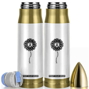 Melanoma Awareness Black Ribbon Flower Bullet Tumbler Skin Cancer Fighter Gift TS12 White Print Your Wear
