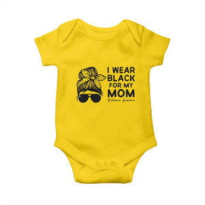 I Wear Black For My Mom Baby Onesie Melanoma Awareness Family Gift TS12 Daisy Print Your Wear