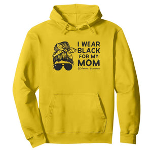 I Wear Black For My Mom Hoodie Melanoma Awareness Family Gift TS12 Daisy Print Your Wear