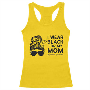 I Wear Black For My Mom Racerback Tank Top Melanoma Awareness Family Gift TS12 Daisy Print Your Wear