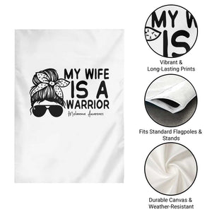 My Wife Is A Warrior Garden Flag Melanoma Awareness Husband Gift TS12 Print Your Wear