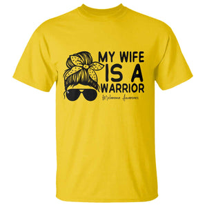 My Wife Is A Warrior T Shirt Melanoma Awareness Husband Gift TS12 Daisy Print Your Wear