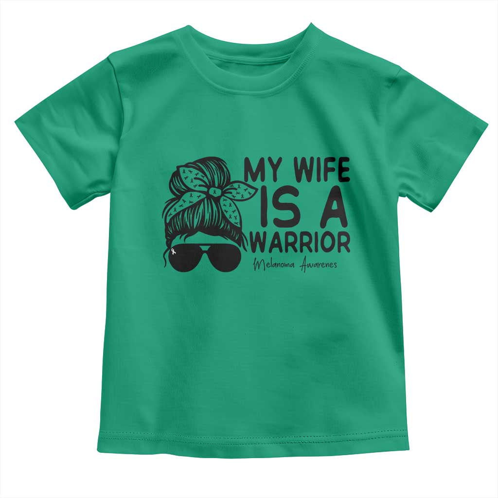 My Wife Is A Warrior Toddler T Shirt Melanoma Awareness Husband Gift TS12 Irish Green Print Your Wear