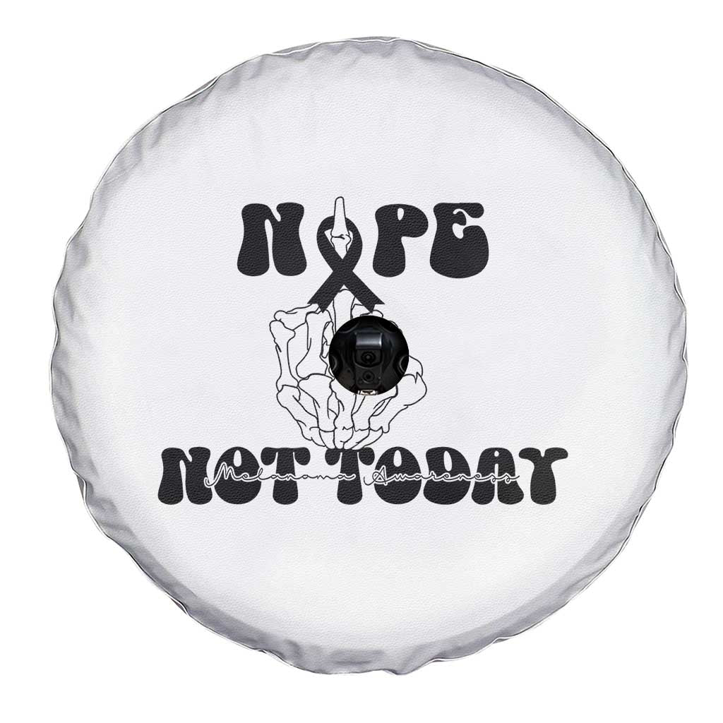 Melanoma Fighter Gift Spare Tire Cover Funny Skeleton Nope Not Today TS12 Print Your Wear