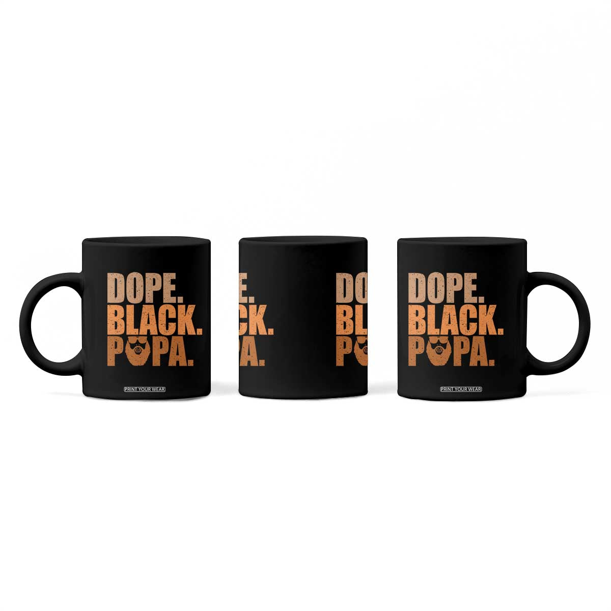 Dope Black Papa Coffee Mug Proud African American Fathers Day Gift
