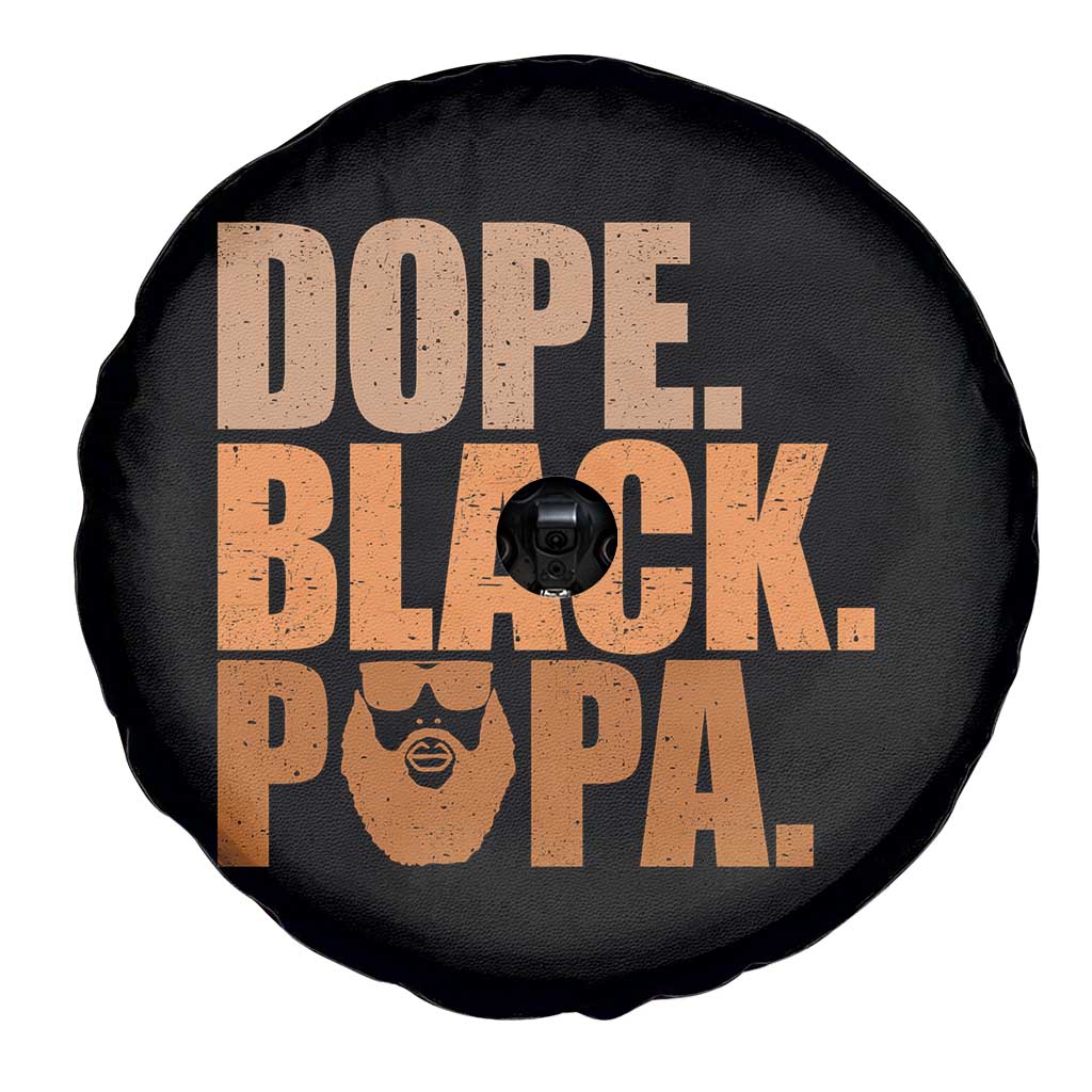 Dope Black Papa Spare Tire Cover Proud African American Fathers Day Gift
