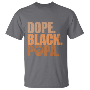Dope Black Papa T Shirt Proud African American Fathers Day Gift