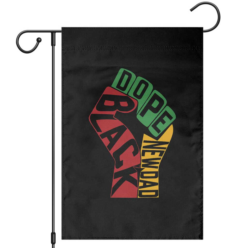 First Fathers Day Black Dad Garden Flag New Dad Gift