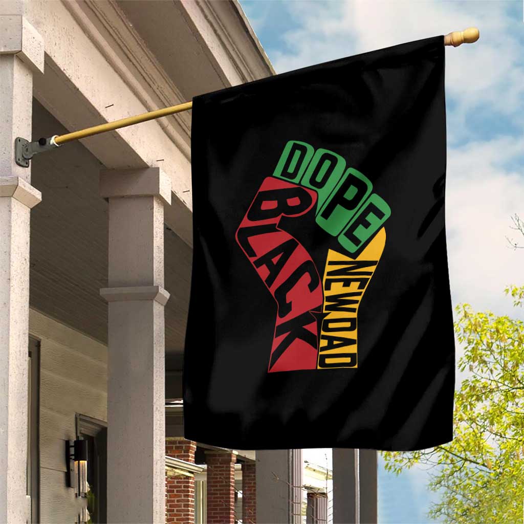First Fathers Day Black Dad Garden Flag New Dad Gift