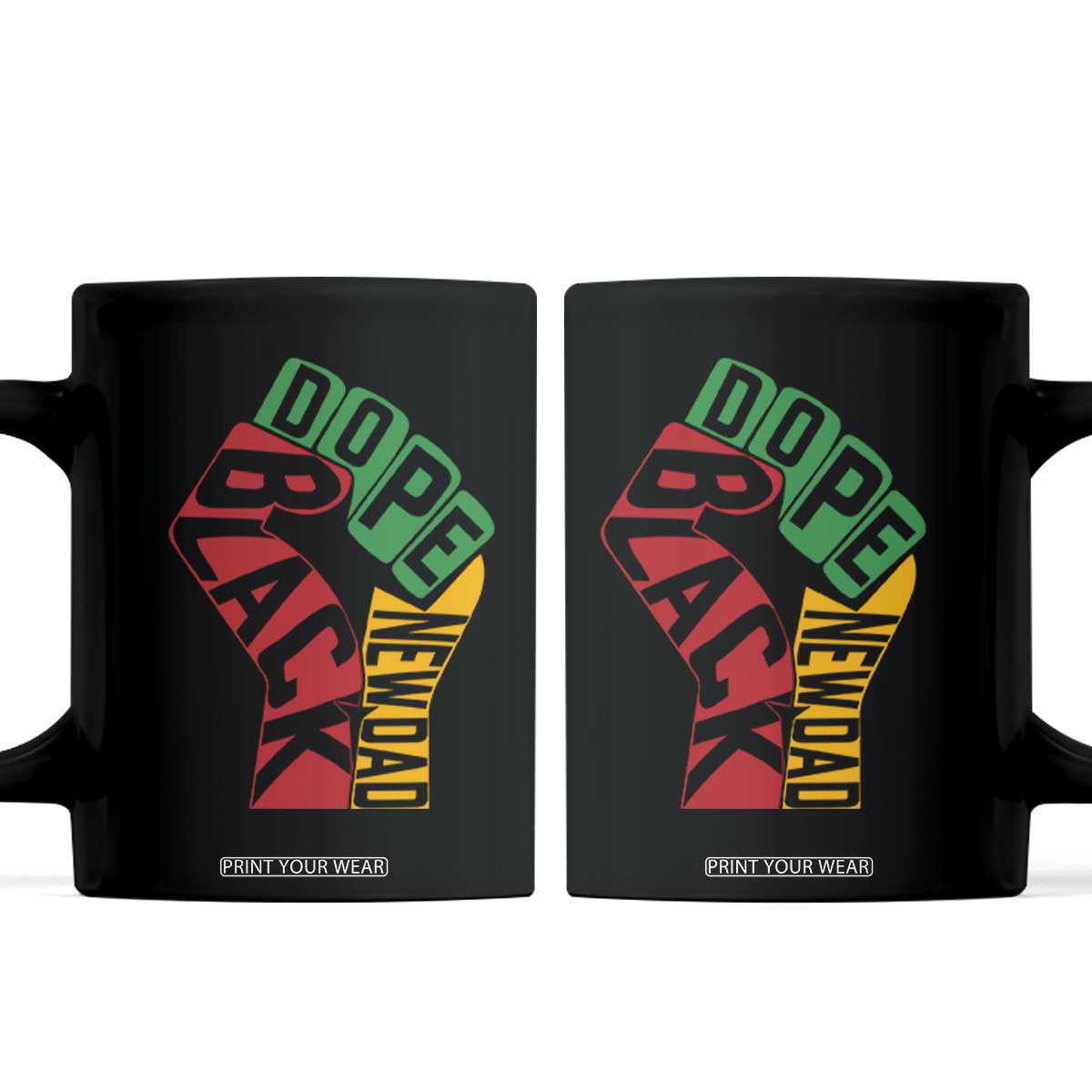First Fathers Day Black Dad Coffee Mug New Dad Gift