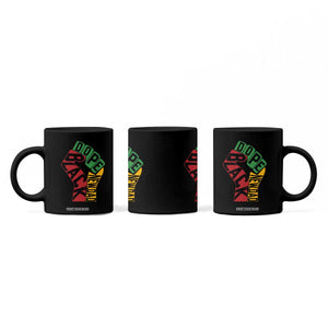 First Fathers Day Black Dad Coffee Mug New Dad Gift