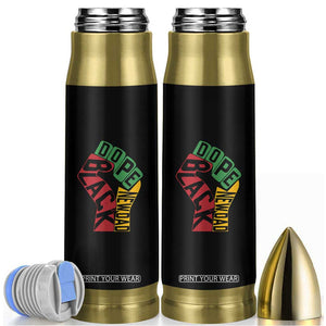 First Fathers Day Black Dad Bullet Tumbler New Dad Gift